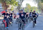 Polres-Lumajang-Gelar-Gowes,-Ribuan-Pesepeda-Sambut-Hari-Bhayangkara-ke---80