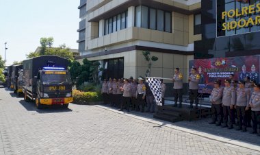 Polresta-Sidoarjo-Kirimkan-Bantuan-untuk-Palestina