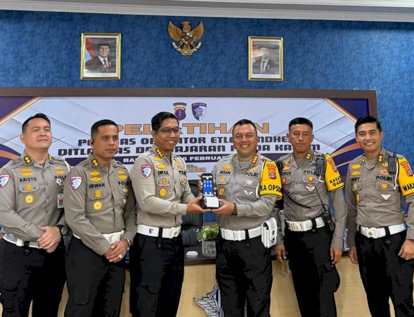 ETLE Mobile Handheld Perkuat Modernisasi Penindakan Lalu Lintas di Kaltim