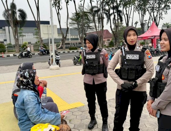 Polwan Jenggala Presisi Polresta Sidoarjo Patroli Roda Dua Jaga Kamtibmas Kota