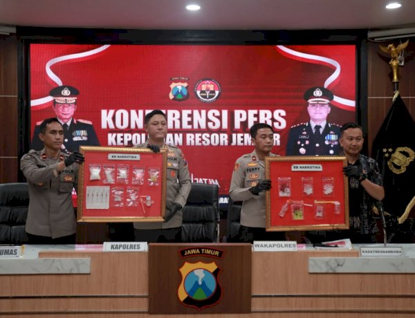 Polres Jember Ungkap Kasus Narkoba Amankan 30 Tersangka dan Ratusan Gram Sabu
