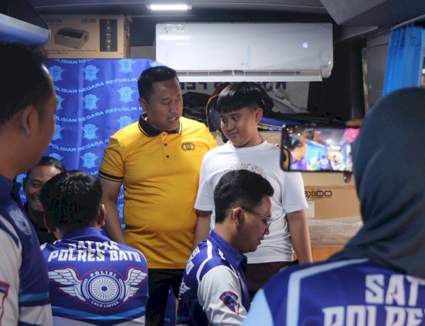 Polres Batu Hadirkan Layanan On the Spot di CFD Sambut Hari Bhayangkara ke - 80