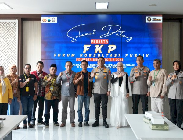 Polresta Sidoarjo Gelar Forum Konsultasi Publik untuk Optimalisasi Pelayanan