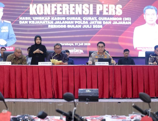 Polda Jatim Ungkap 178 Kasus 3C, Amankan 206 Tersangka Selama Juli 2026
