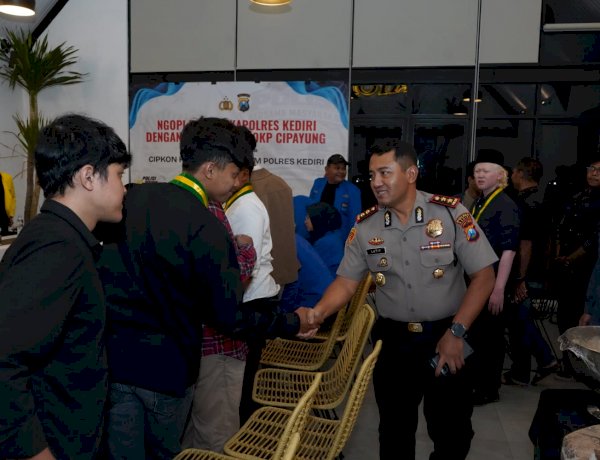 Kapolres Kediri Silaturahmi dan Dialog Terbuka Bersama Mahasiswa, Wujudkan Kamtibmas Kondusif