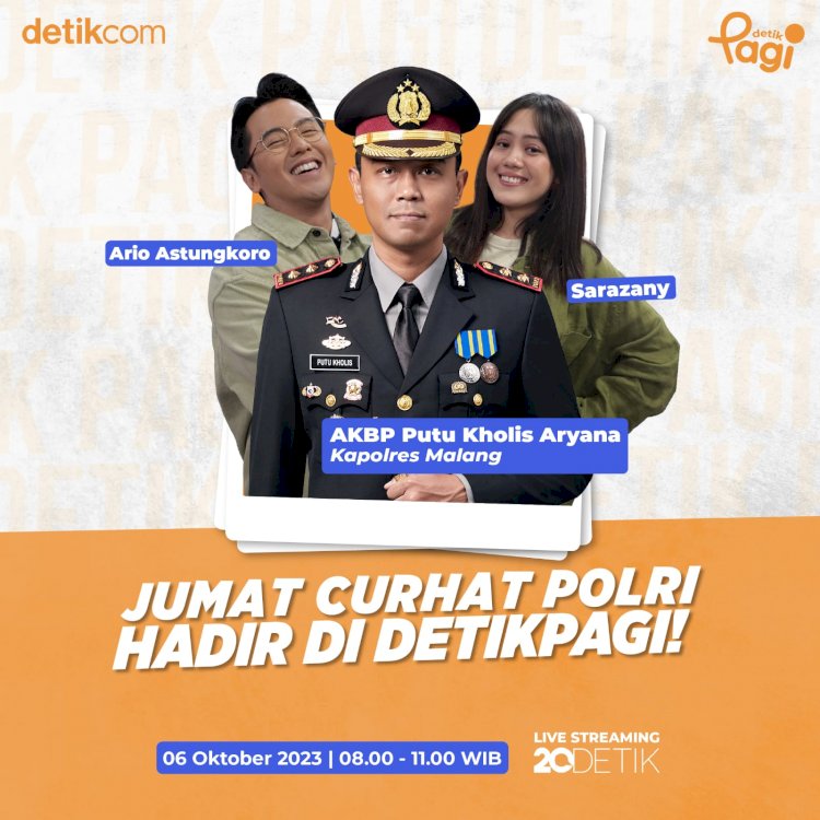 Jumat Curhat, Kapolres Malang Sapa Warga Secara Live di Detik.com