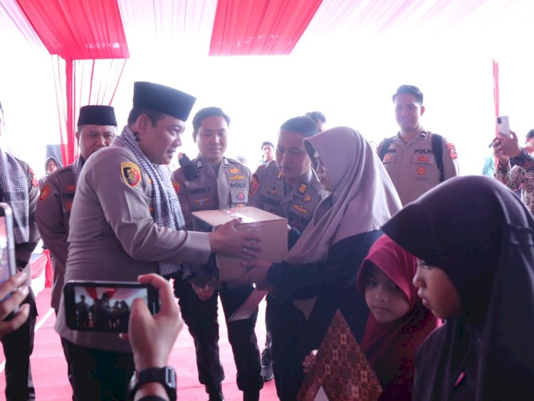 #Bahagianya Warga Ciamis dapat Bantuan Sumur Bor dan Paket Sembako dari Operasi NCS Polri