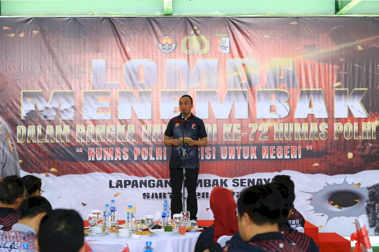 Kadiv Humas Polri Buka Pertandingan Menembak Pemimpin Redaksi