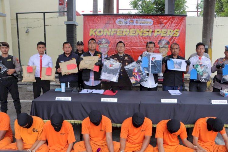 Polres Tulungagung Ungkap Kasus Kekerasan 8 Tersangka Diamankan