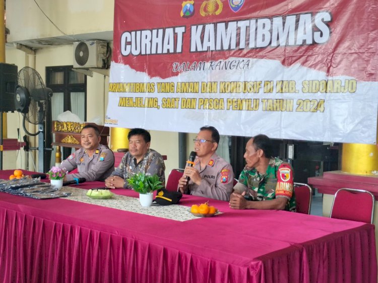 Polsek Taman Gelar Curhat Kamtibmas