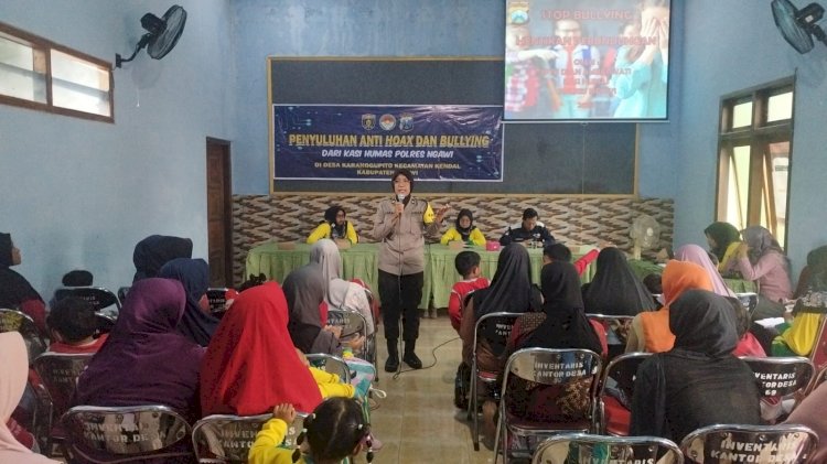 Cegah Hoax dan Bullying, Polisi Ngawi Berikan Binluh