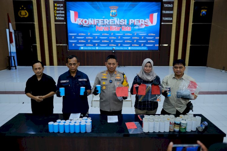 Ops Pekat Semeru 2024, Polres Blitar Kota Berhasil Amankan 2 Pelajar Perakit dan Penjual Bahan Peledak