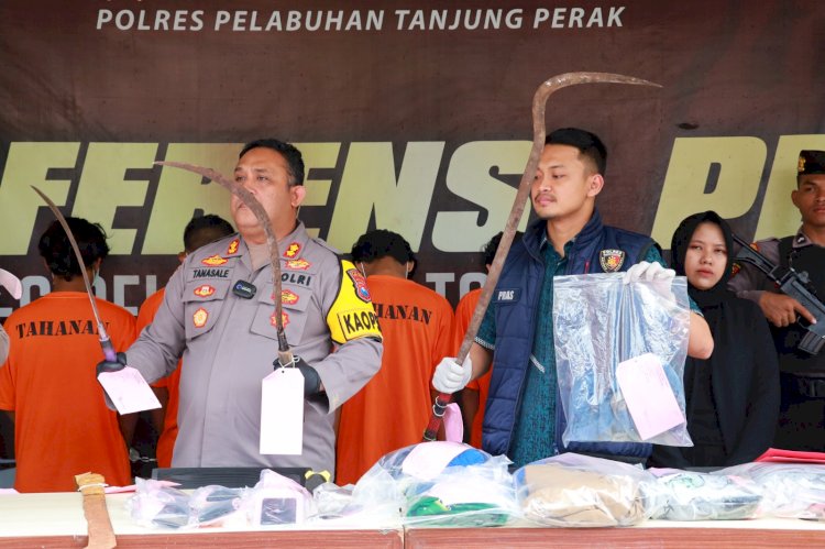 Polres Tanjungperak Berhasil Amankan 6 Terduga Pengroyokan yang Mengakibatkan Korban Meninggal