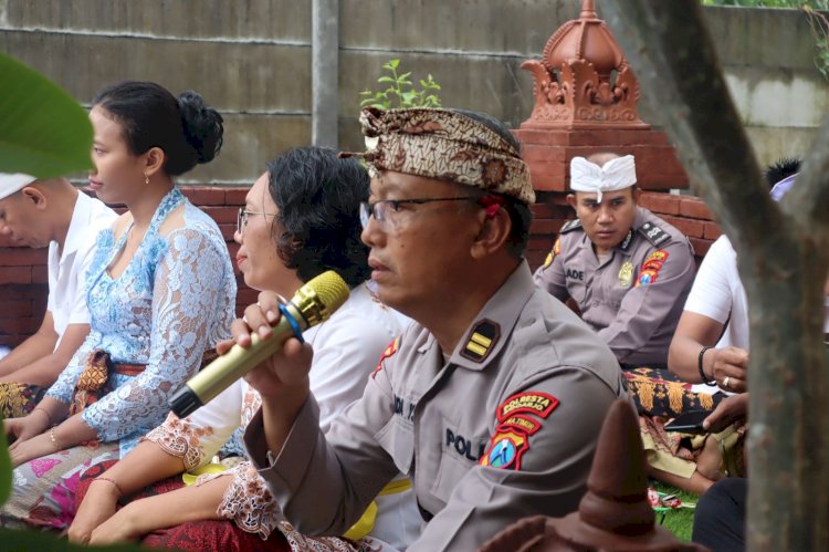 Polresta Sidoarjo Gelar Ibadah Suci Tilem dan Doakan Kesuksesan WWF Bali