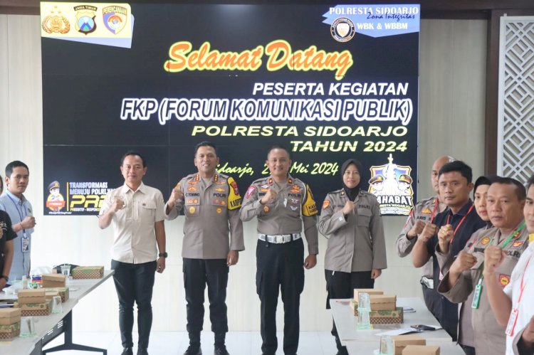 Optimalkan Pelayanan, Polresta Sidoarjo Gelar Forum Komunikasi Publik