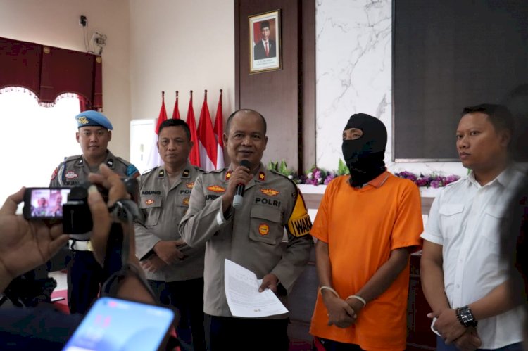 *Polres Mojokerto Kota Amankan Oknum Kades Diduga Lakukan Penipuan*