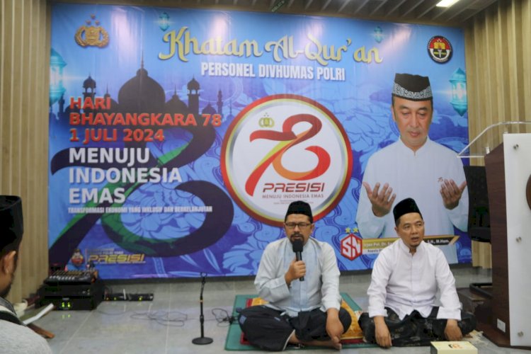 Divisi Humas Polri Gelar Khataman Dalam Rangka HUT Bhayangkara ke-78