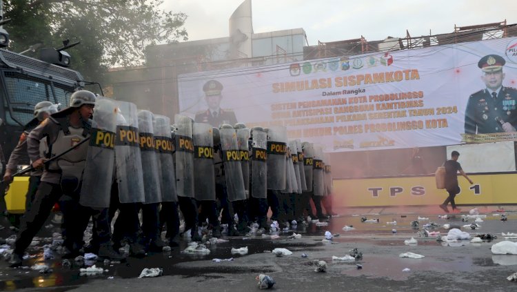 Jelang Pemilukada Serentak, Polres Probolinggo Kota Gelar Simulasi Pengamanan Pilkada