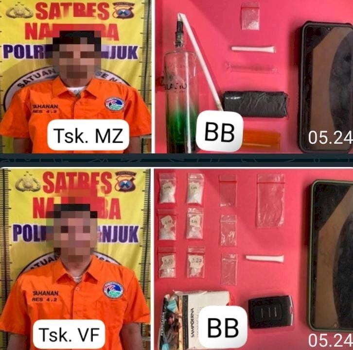 Operasi Tumpas Narkoba Polres Nganjuk Berhasil Gagalkan Transaksi Sabu dan Tangkap Pelakunya