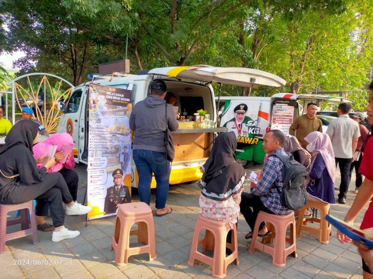 Minggu Pagi, Urus SKCK Tetap Terlayani