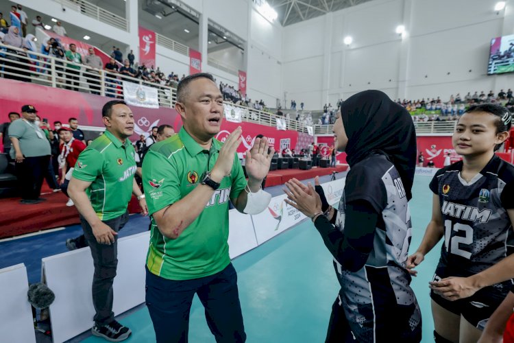 Tim Voli Putri Jatim Maju Final Setelah Taklukkan Tim Voli Jakarta 3 - 1 di Semifinal PON XXI Medan