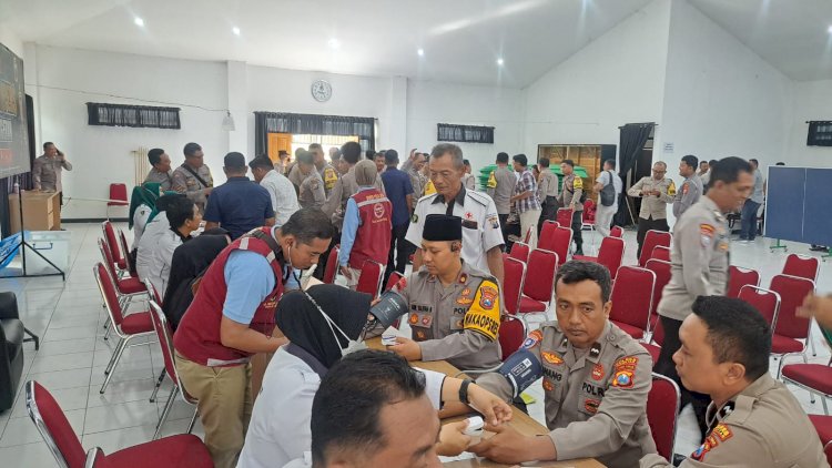 Polres Magetan Gelar Rikkes Personel Pam TPS Pilkada Serentak 2024