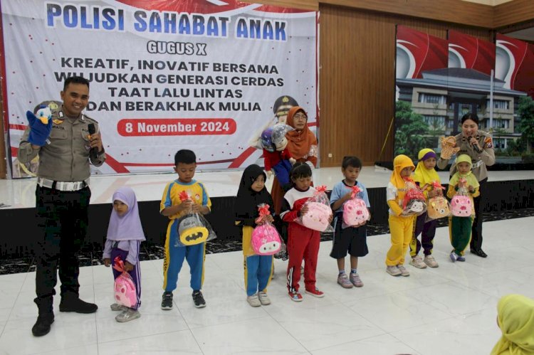 Polsanak Polresta Sidoarjo Edukasi Tertib Lalu Lintas Sejak Dini