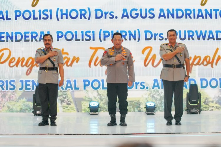 Gelar Pengantar Purna Tugas, Kapolri Sebut Jenderal (HOR) Agus Andrianto Sosok yang Tegas