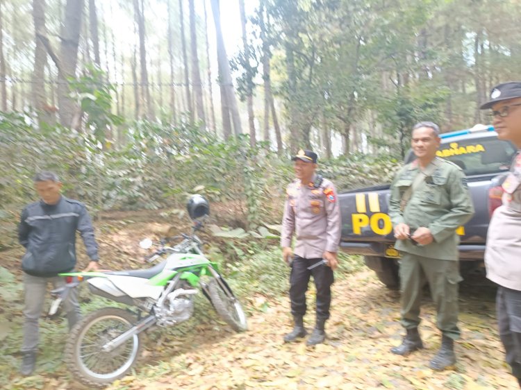 Cegah Karhutla, Polres Bondowoso Patroli Kawasan Hutan, Ingatkan Sanksi Hukum Pembakar Hutan